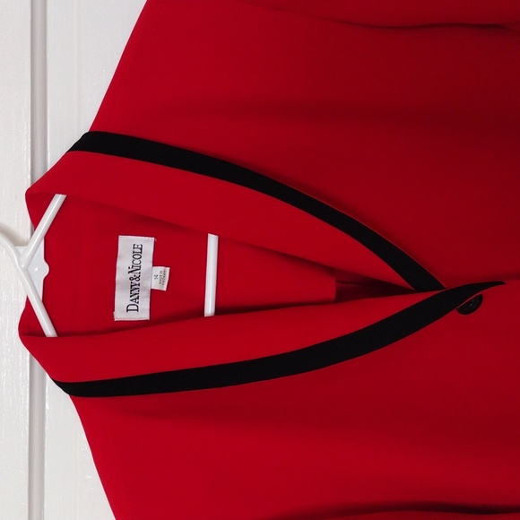 DANNY&NICOLE Blazer Women Size 14 Red - Picture 2 of 7